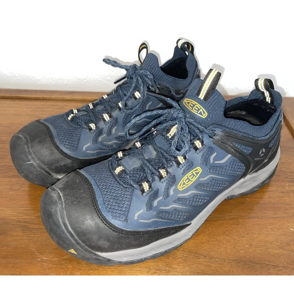 KEEN Z5018 Utility Flint II Sport Men's sneakers Midnight‎ Navy/Steel Size 10D